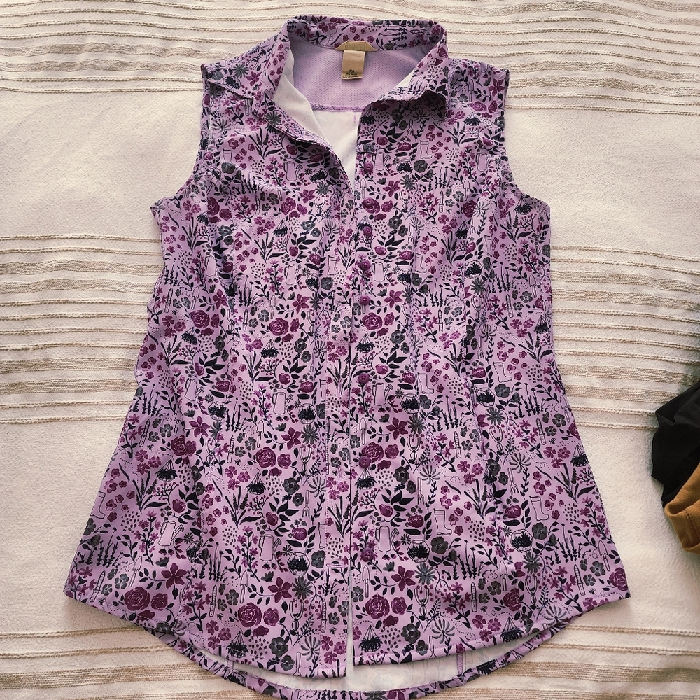 Duluth Trading Women's Sidewinder Sleeveless Gardening Shirt XS